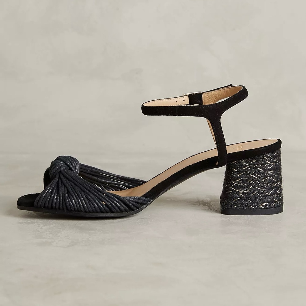 Anthropologie Castaner Mar-Knot Block heels Size 37/US 6.5 - Picture 6 of 15